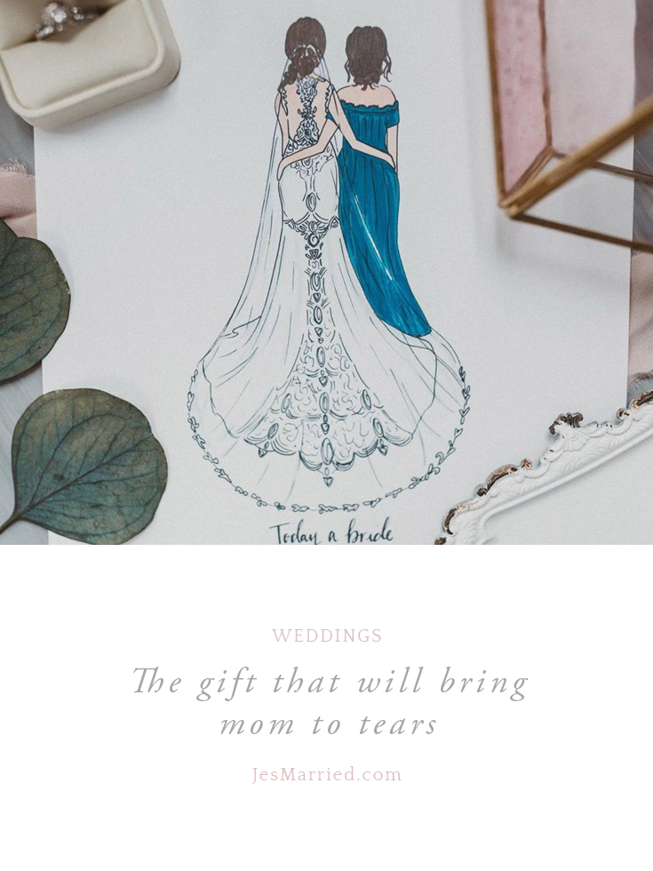 A mother of the bride gift that will bring tears