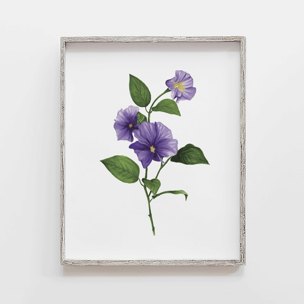 Violet Flower Art Print