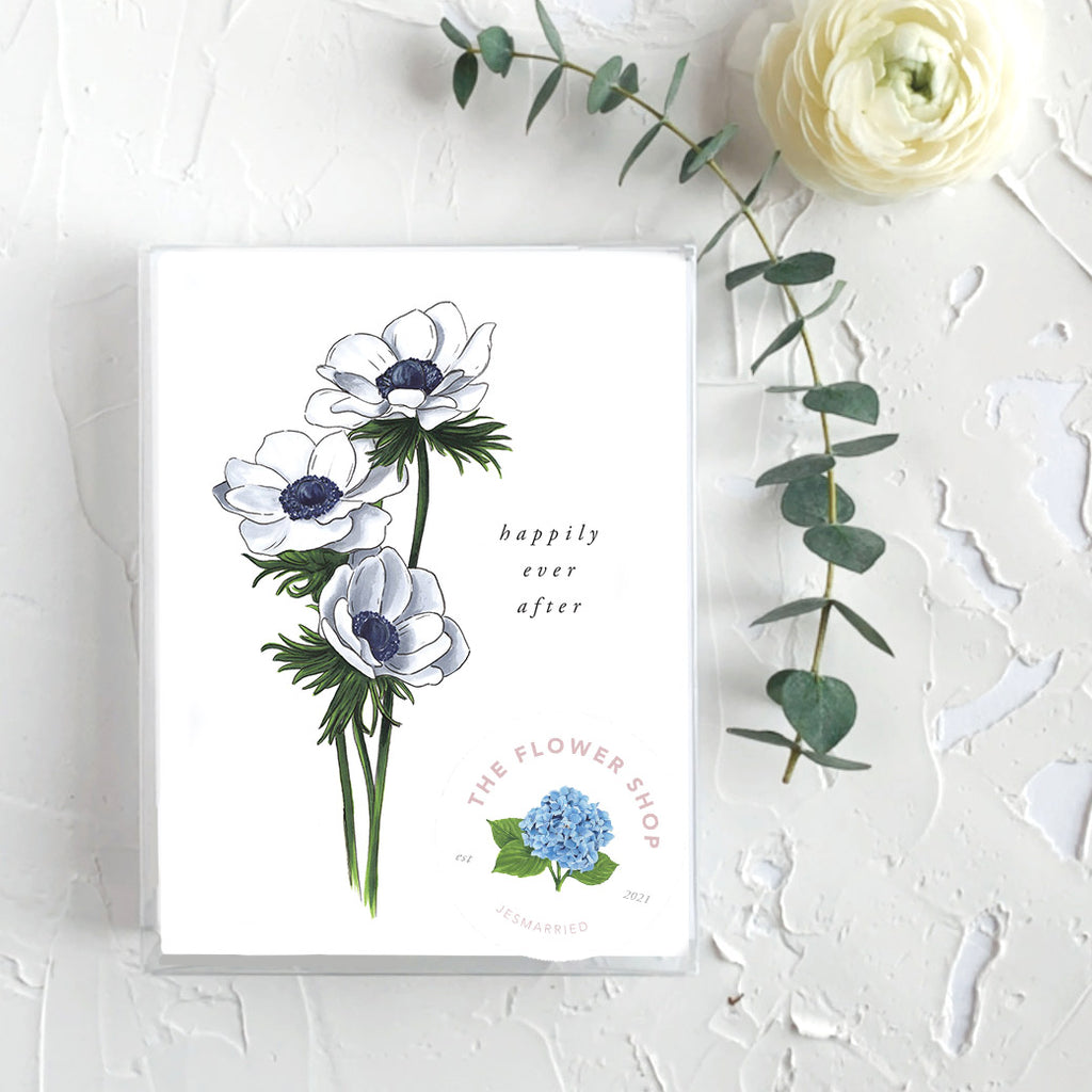 Happily Ever After Anemones Greeting Card
