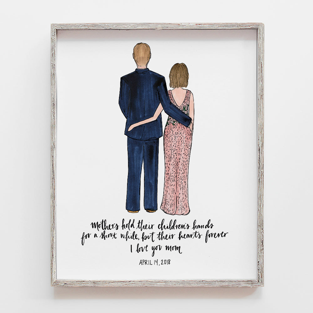 Custom Mother of the Groom Drawing