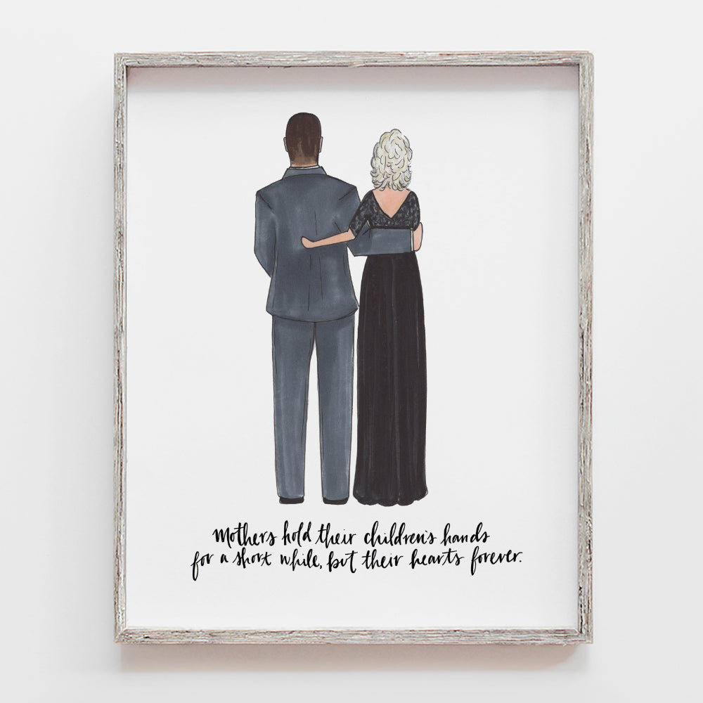 custom mother of the groom drawing