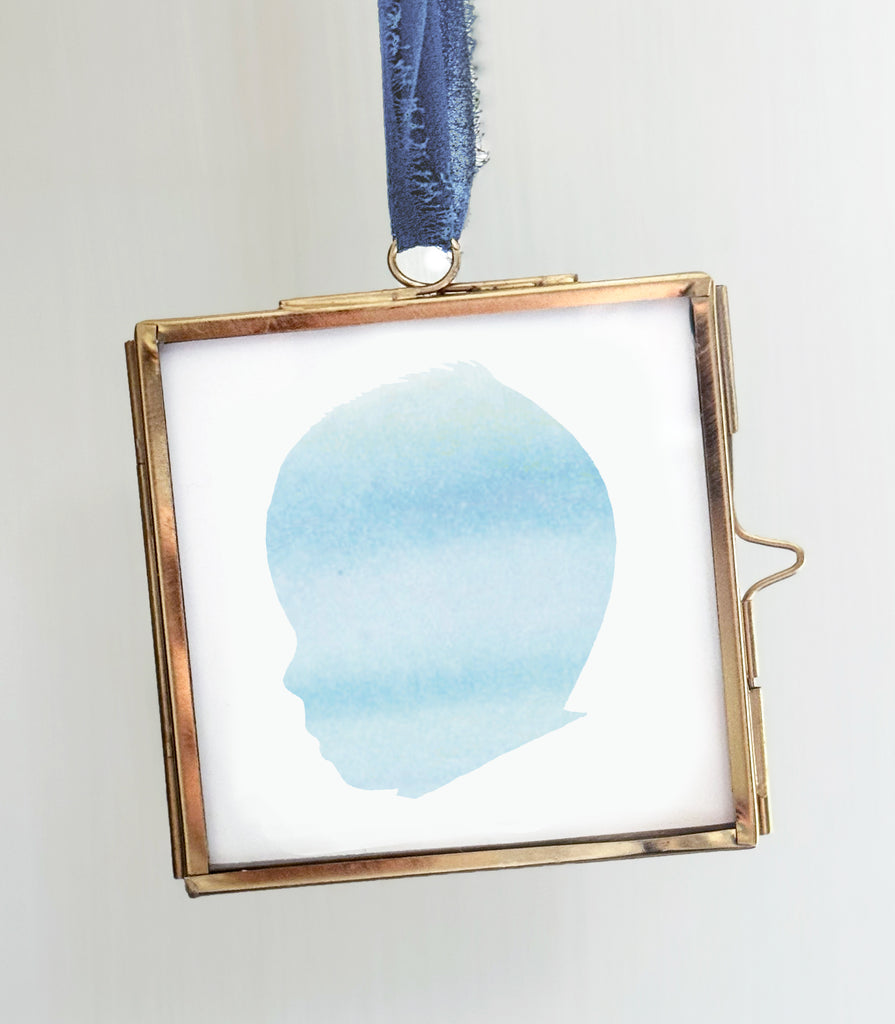 Custom Baby Silhouette Ornament