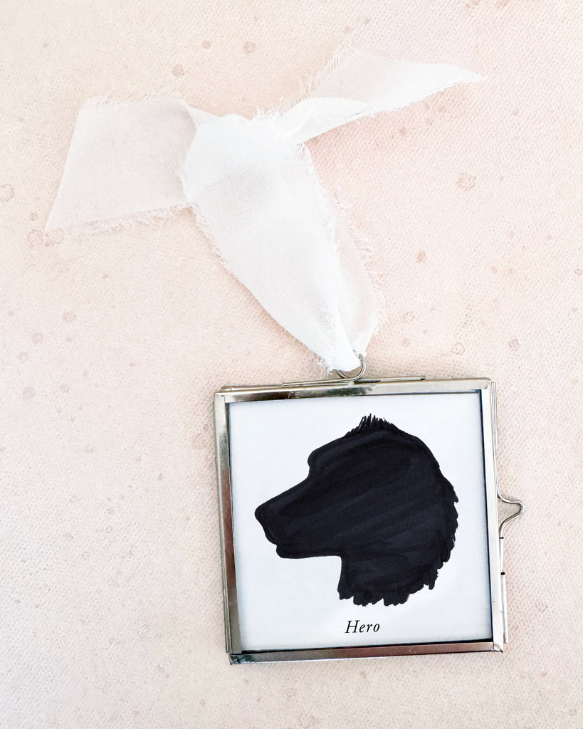 Custom Pet Silhouette Ornament