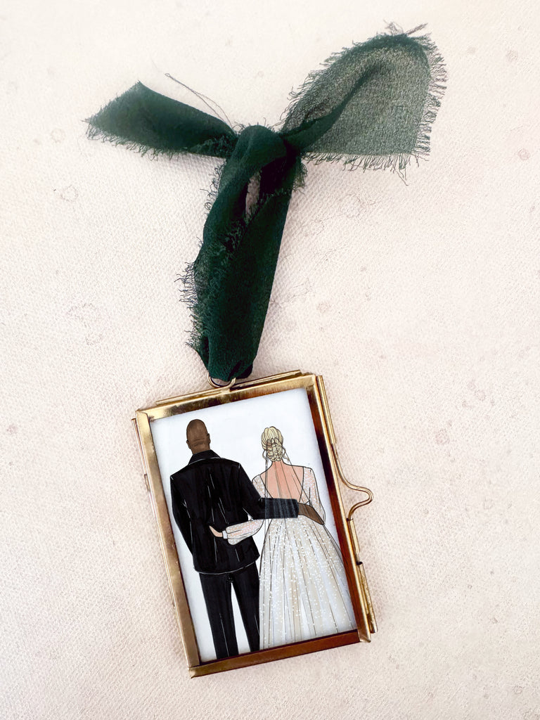 Custom Bride & Groom Ornament