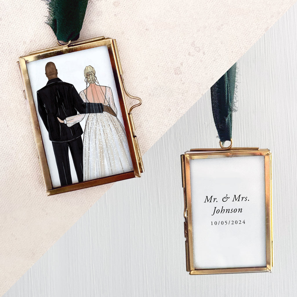 Custom Bride & Groom Ornament