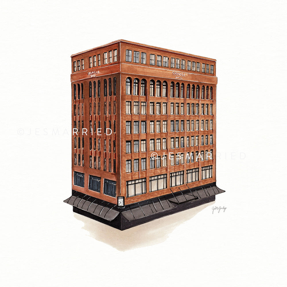 Shinola Hotel Venue Illustration | JesMarried