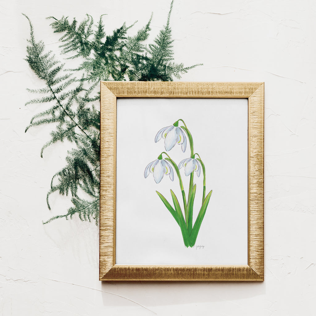 Snowdrop Flower Art Print