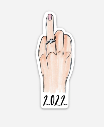 JesMarried ring finger sticker 2022 bride