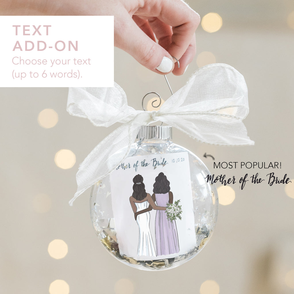 Semi-Custom Mother of the Bride Ornament