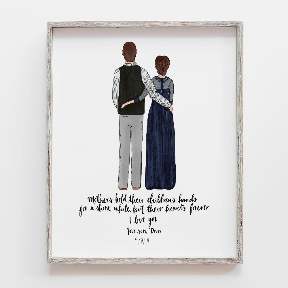 Custom Mother of the Groom Drawing